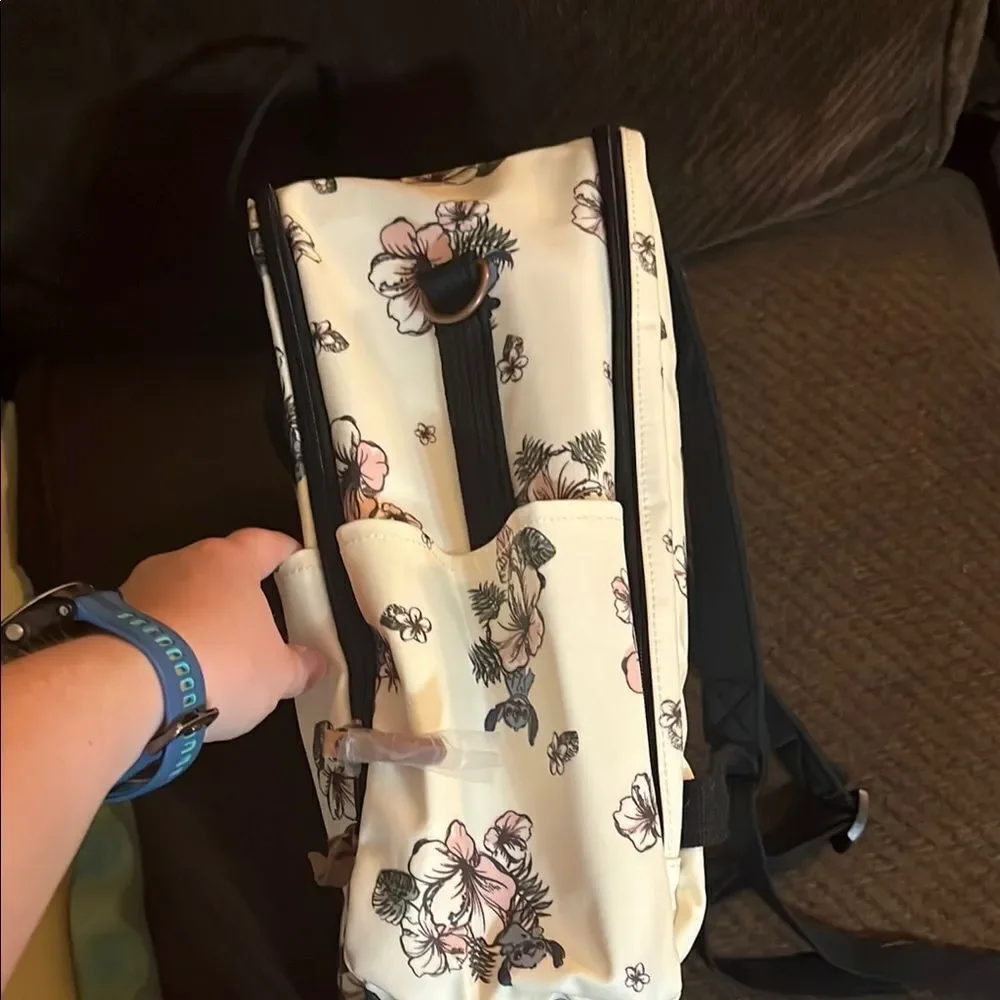 Petunia Pickle Bottom Disney Baby Stitch Floral Boxy Diaper Bag Backpack NWOT